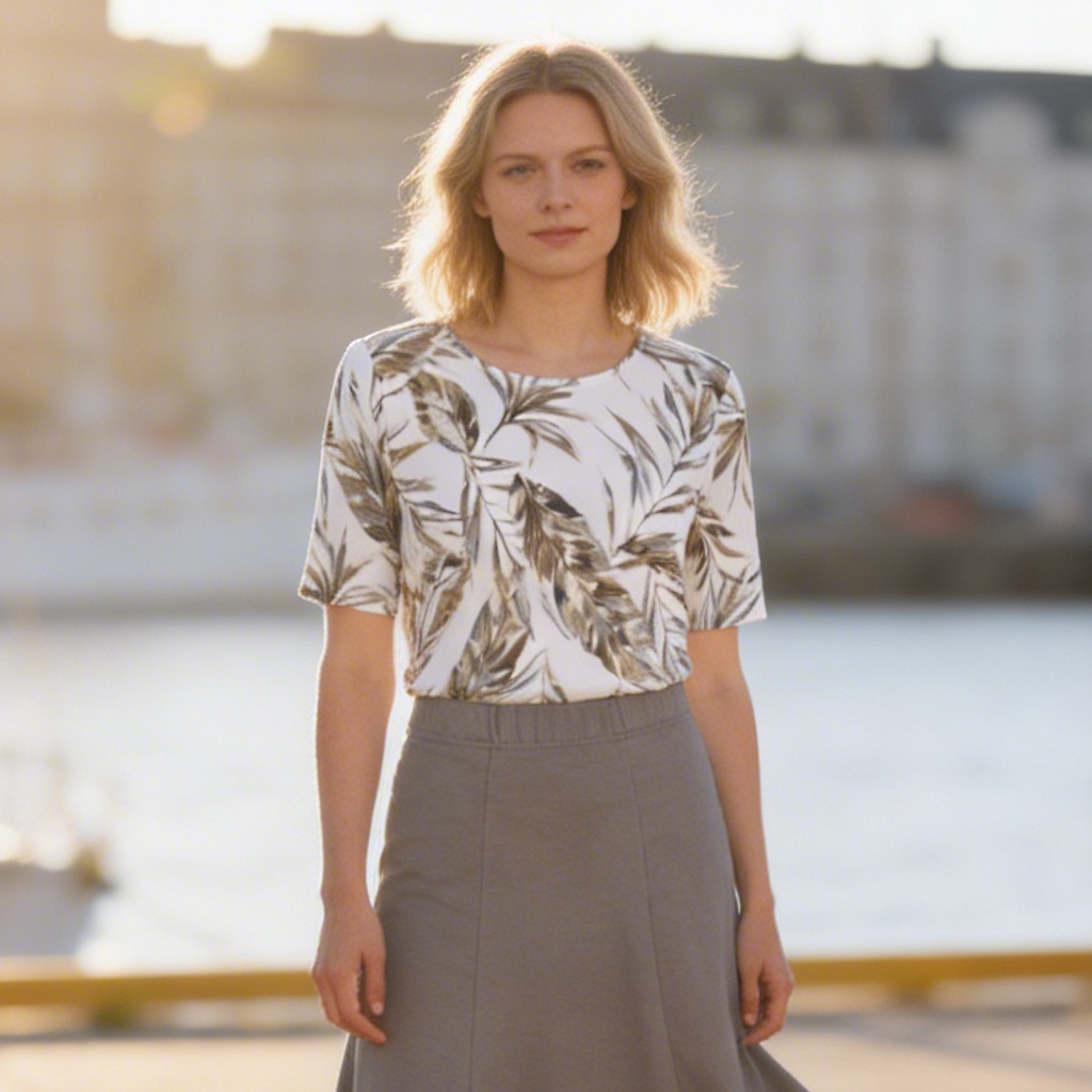 Top i h�rlig f�rgkombo, khaki